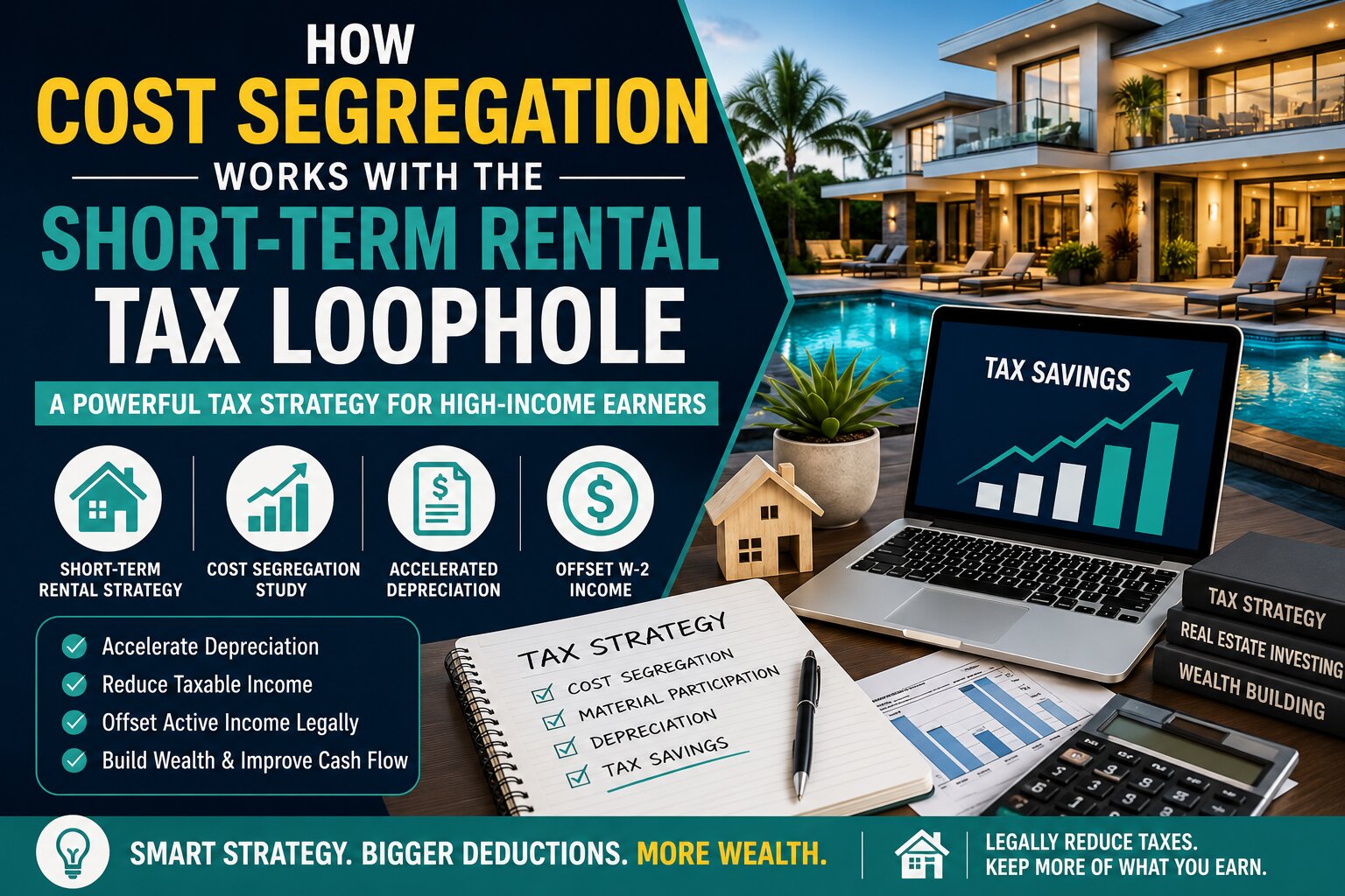 Cost Segregation with the Short-Term Rental Tax Loophole
